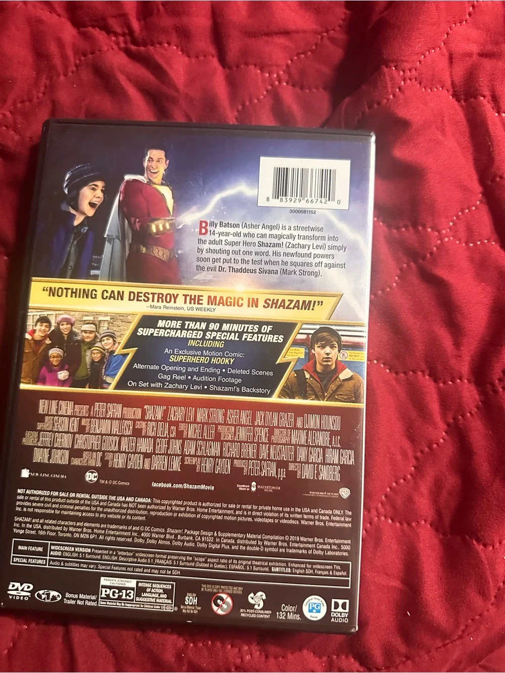 & Other Stories Shazam! DVD - Red and Gold Cover
